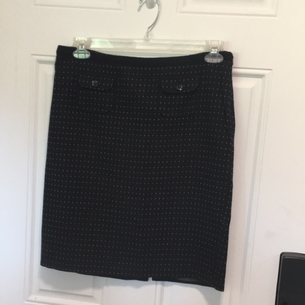 Willi Smith Polka dot Lined Pencil Skirt